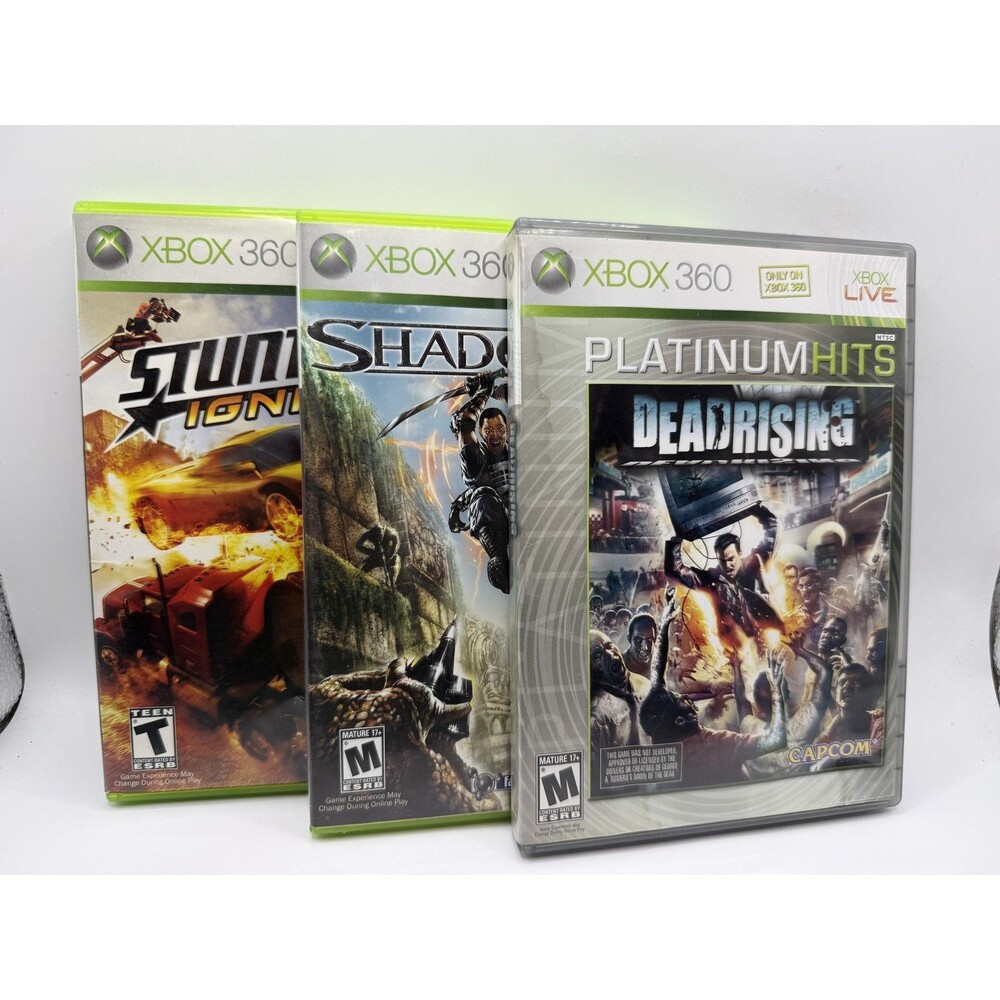 Dead Rising Shadowrun Stuntman Ignition Microsoft Xbox 360 Game Lot 3 Tested M